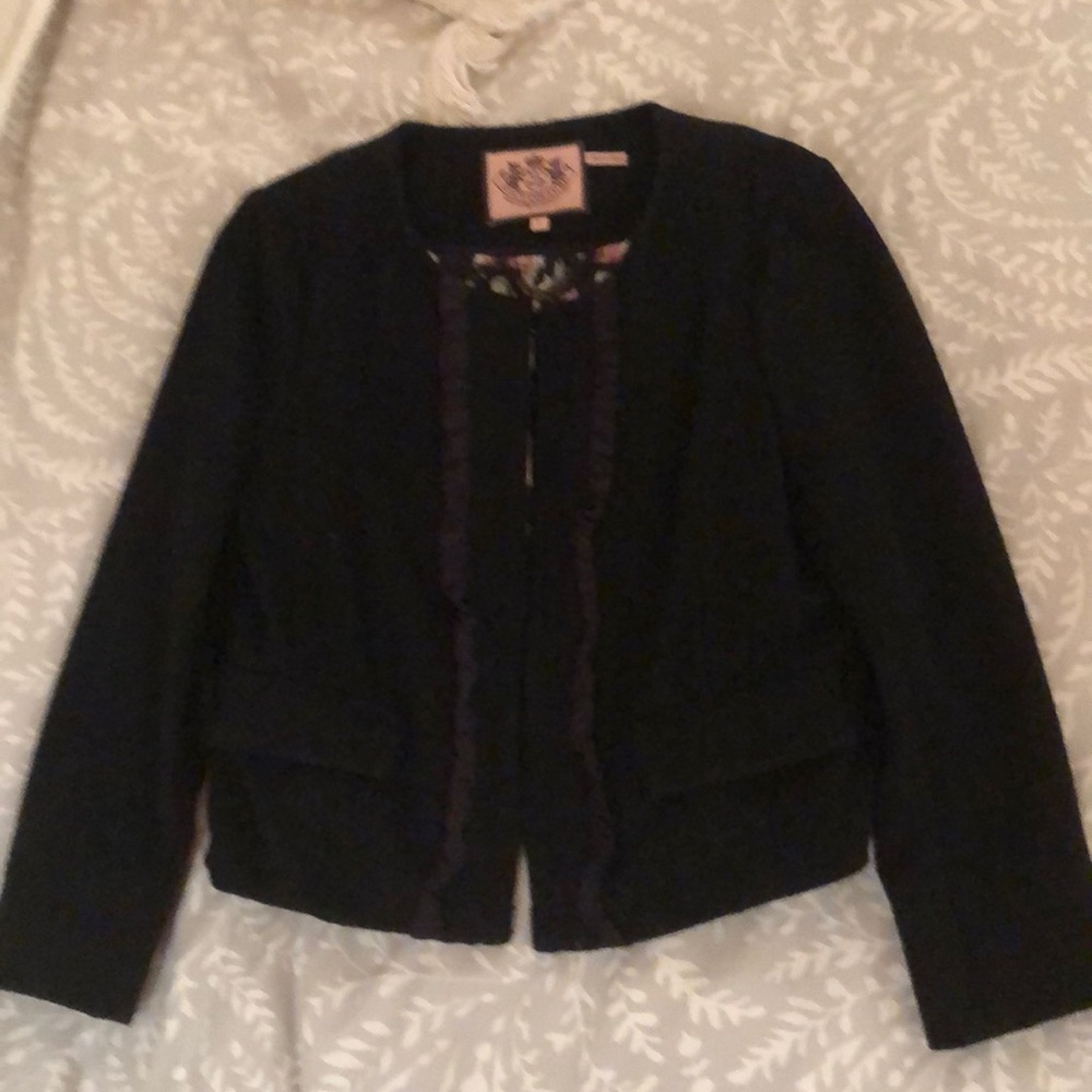 Juicy Couture | Wool Black Blazer | Size Large